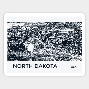 North Dakota USA Magnet